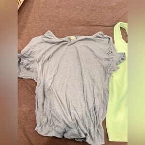Lululemon size 6 shirt with tie back, color blue